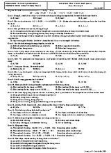 Đề kiểm tra 1 tiết học kì II (lần 2) môn Hóa học 8